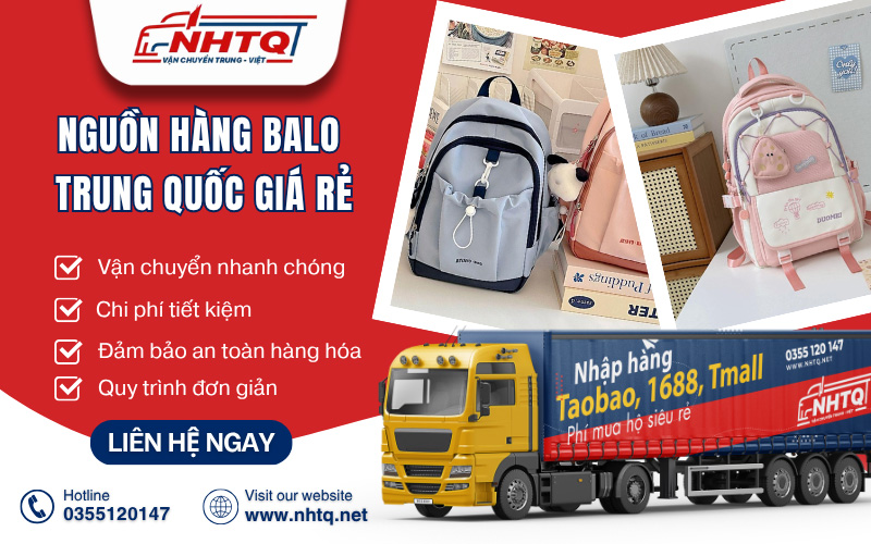 Nhập sỉ balo Quảng Châu đẹp, giá rẻ tại NHTQ.net