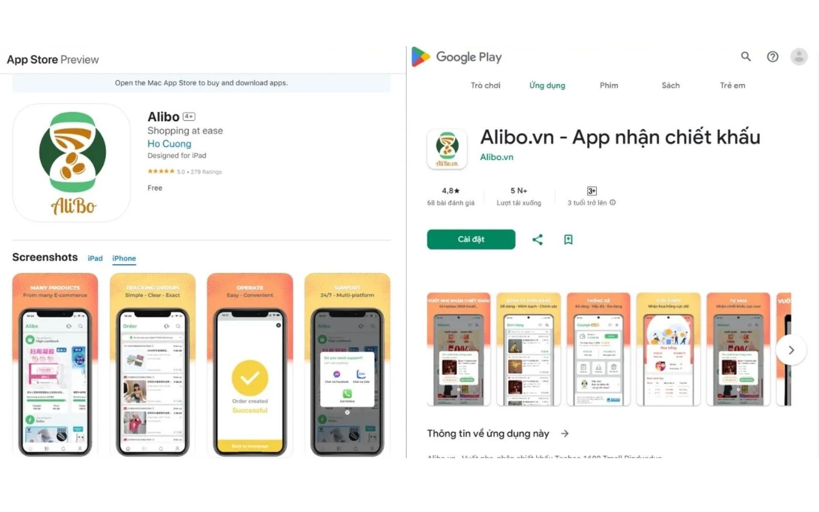 Download ứng dụng Alibobo về điện thoại