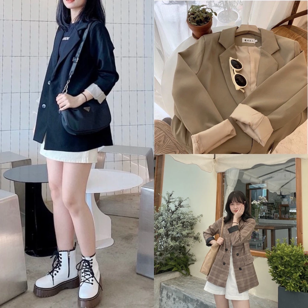 Áo vest blazer nữ tay dài