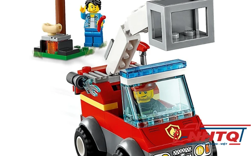 Bộ Lego Trung Quốc cứu hỏa tiệc nướng BBQ