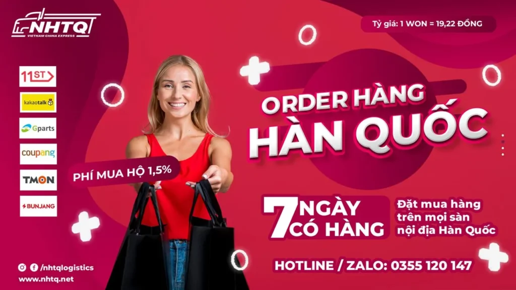 Dịch vụ mua hộ hàng Hàn Quốc - Hướng dẫn order sàn TMĐT Hàn Quốc giá tốt