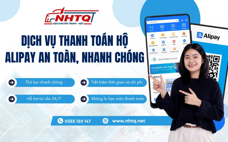 Dịch vụ thanh toán hộ Alipay, thanh toán Taobao, Tmall, 1688 an toàn tại NHTQ