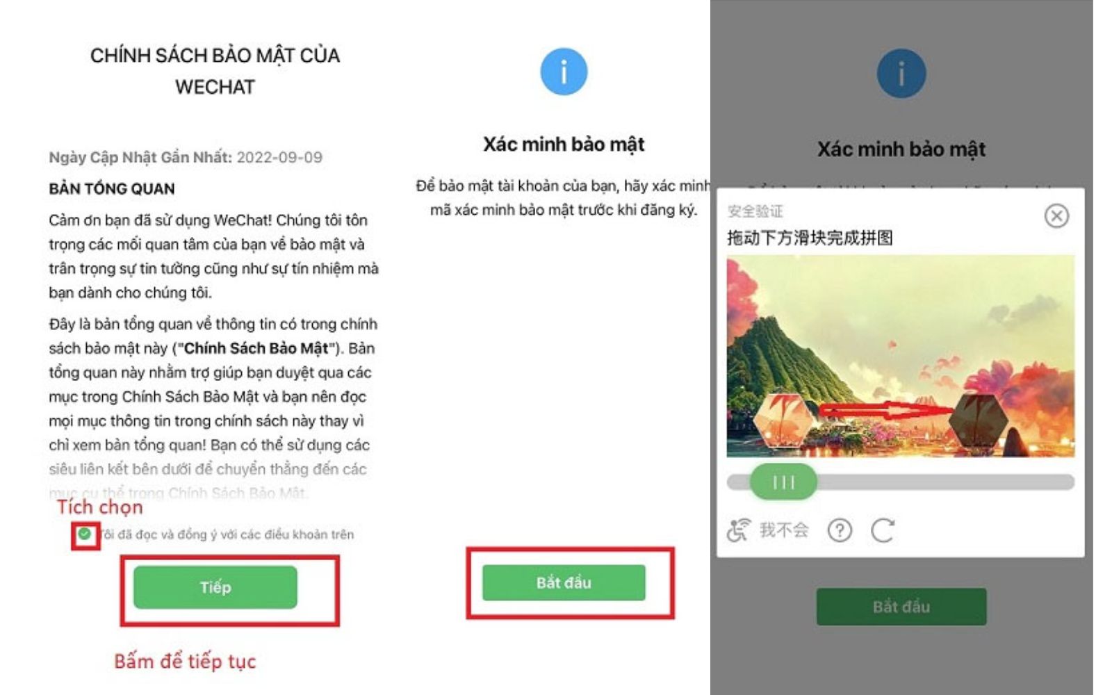 Hãy đọc kỹ điều khoản và xác minh thông tin cá nhân