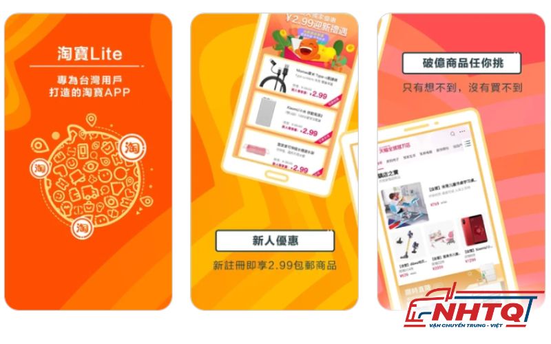 Dùng ứng dụng Taobao Lite
