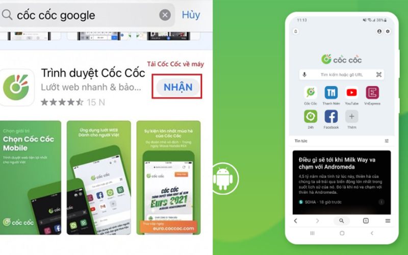 Tải trình duyệt về điện thoại
