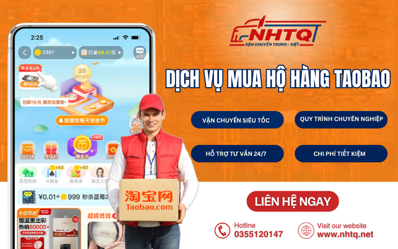 Dịch vụ mua hộ hàng Taobao chất lượng, giá tốt tại NHTQ.net