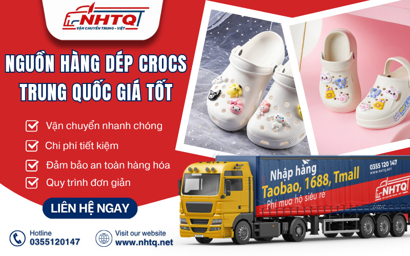 Nhập sỉ nguồn hàng dép Crocs Trung Quốc giá tốt tại NHTQ.net