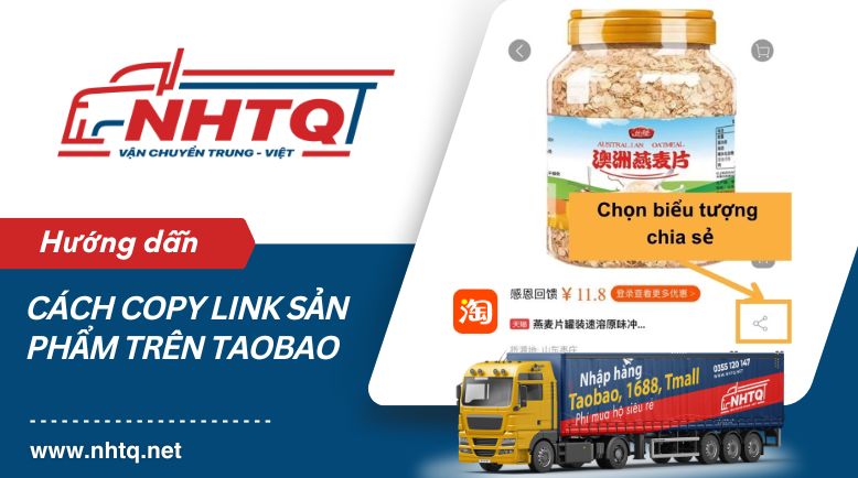 Cách copy link sản phẩm trên app Taobao