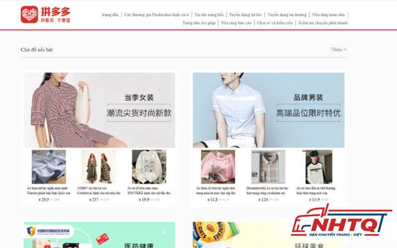 Tại sao nên nhập quần áo thu đông từ Pinduoduo?