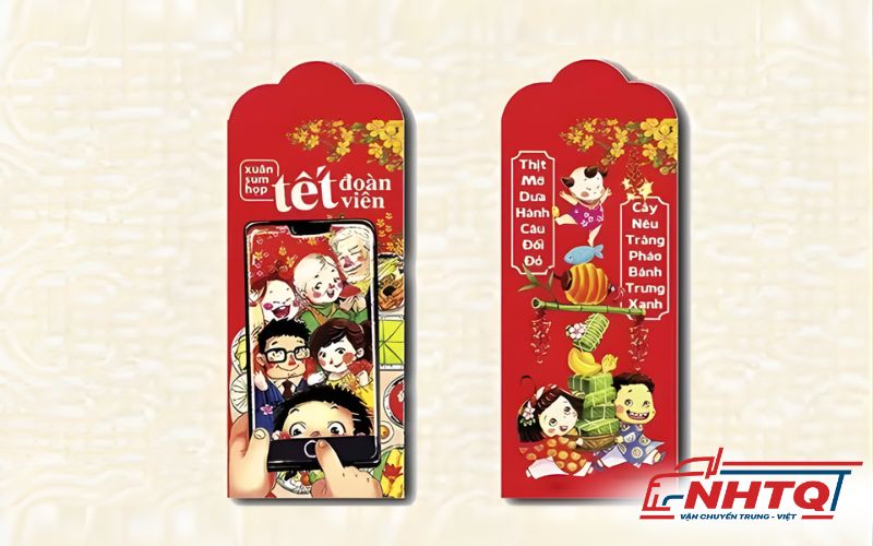 Mẫu phong bao lì xì Tết hài hước