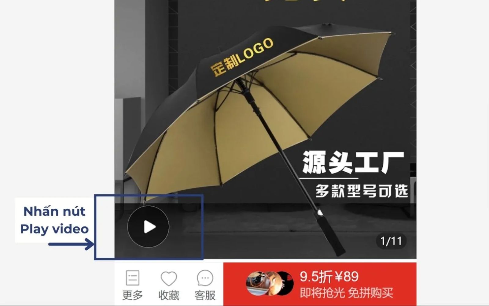 Click chuột vào nút “Play”