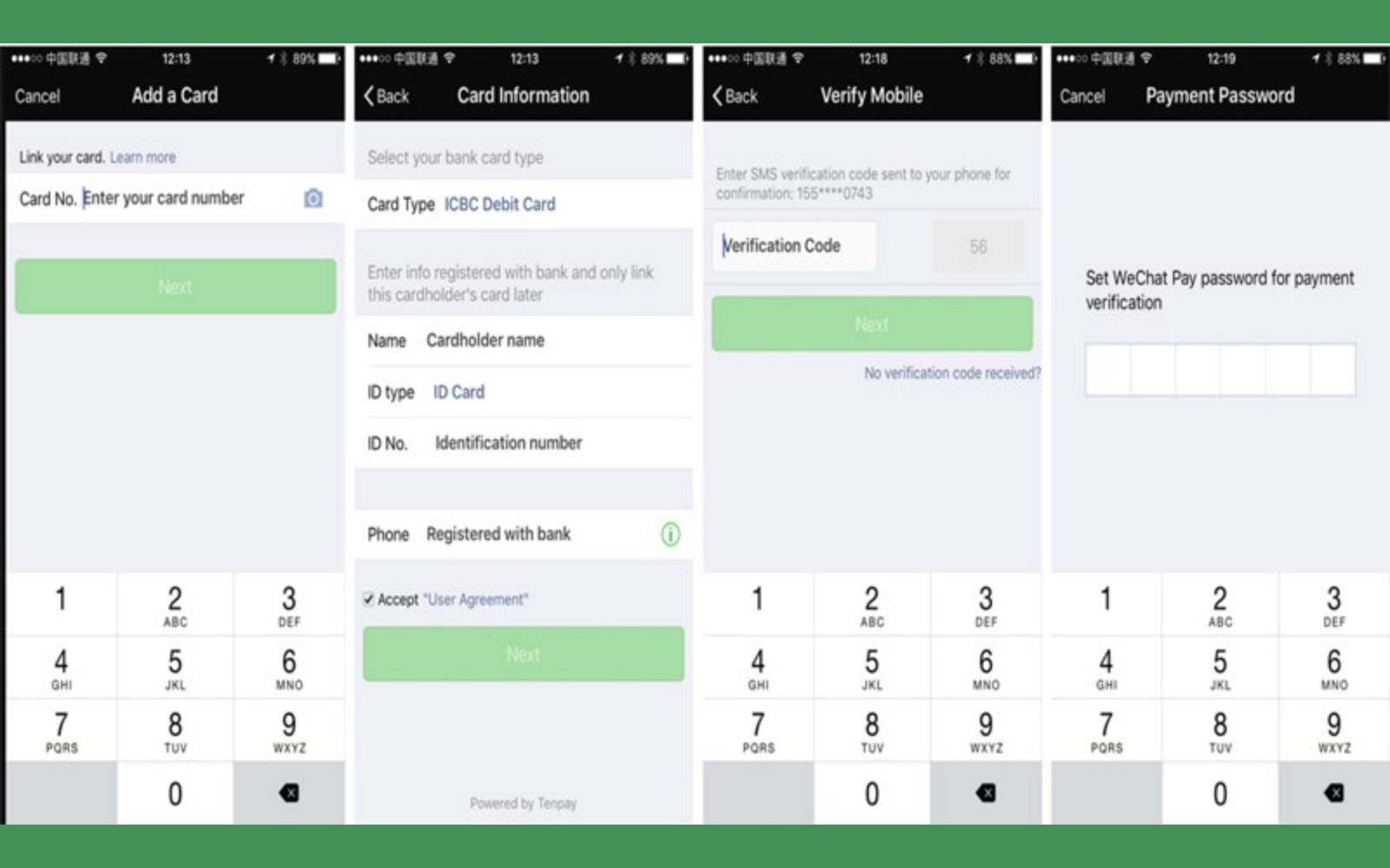 Nhập thông tin thẻ ngân hàng