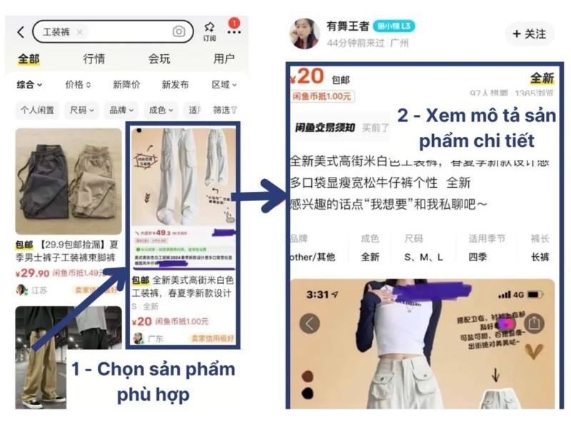 Xem và kiểm tra kỹ thông tin sản phẩm