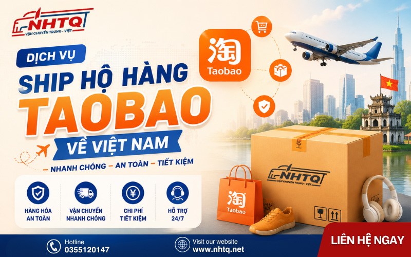 Dịch vụ vận chuyển hộ hàng Taobao về Việt Nam nhanh chóng tại NHTQ.net