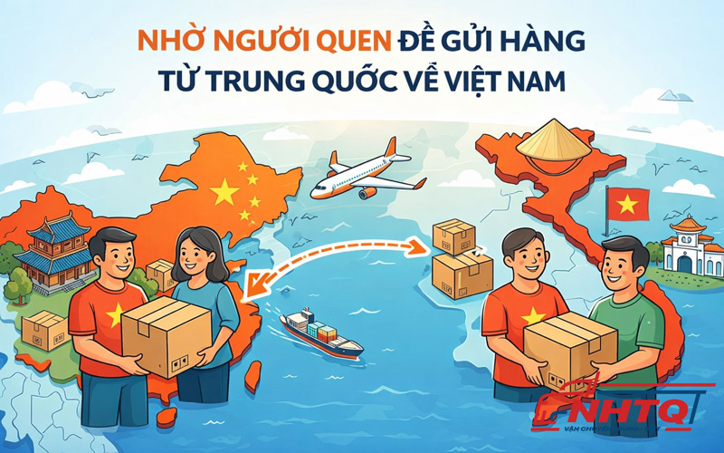 Nhờ người quen để gửi hàng từ Taobao về Việt Nam