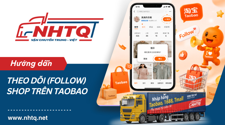 Cách follow shop trên Taobao