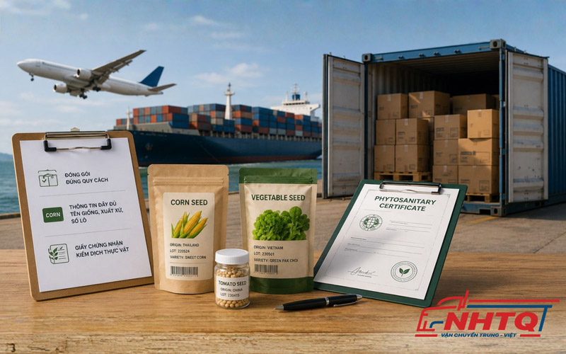 Bước 3: Nhập hạt giống và vận chuyển về cửa khẩu