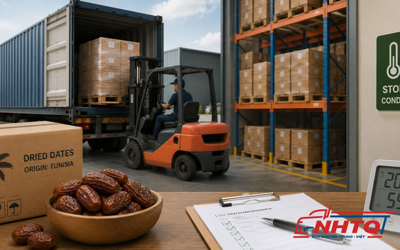 Vận chuyển về kho bảo quản và sử dụng