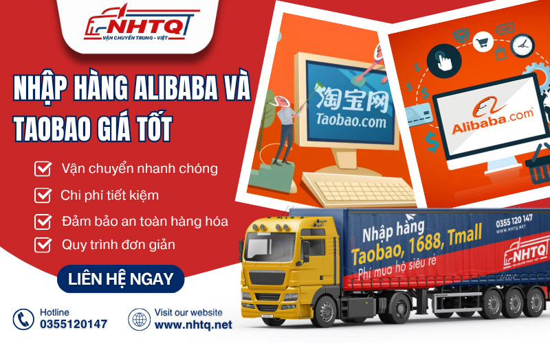Dịch vụ order hộ hàng Alibaba và Taobao uy tín tại NHTQ