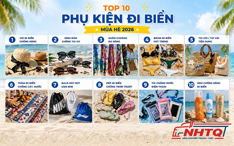 Gợi ý các mẫu phụ kiện đi biển mùa hè đẹp, bán chạy nhất