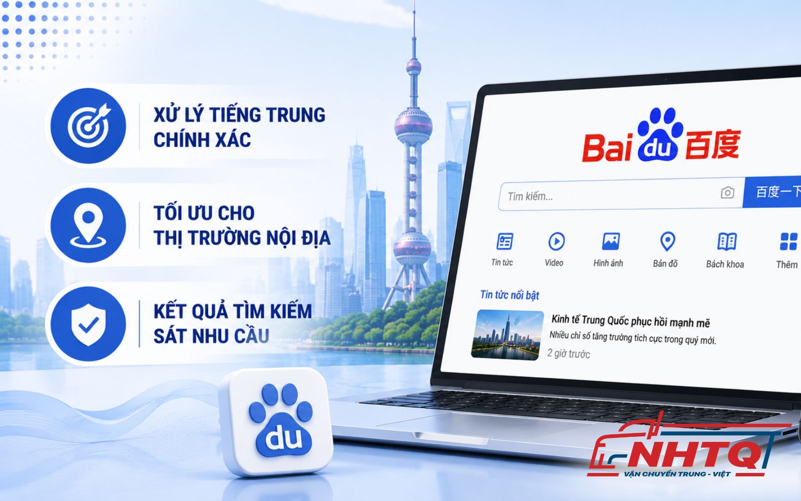 Khả năng tìm kiếm và xử lý nội dung tiếng Trung hiệu quả