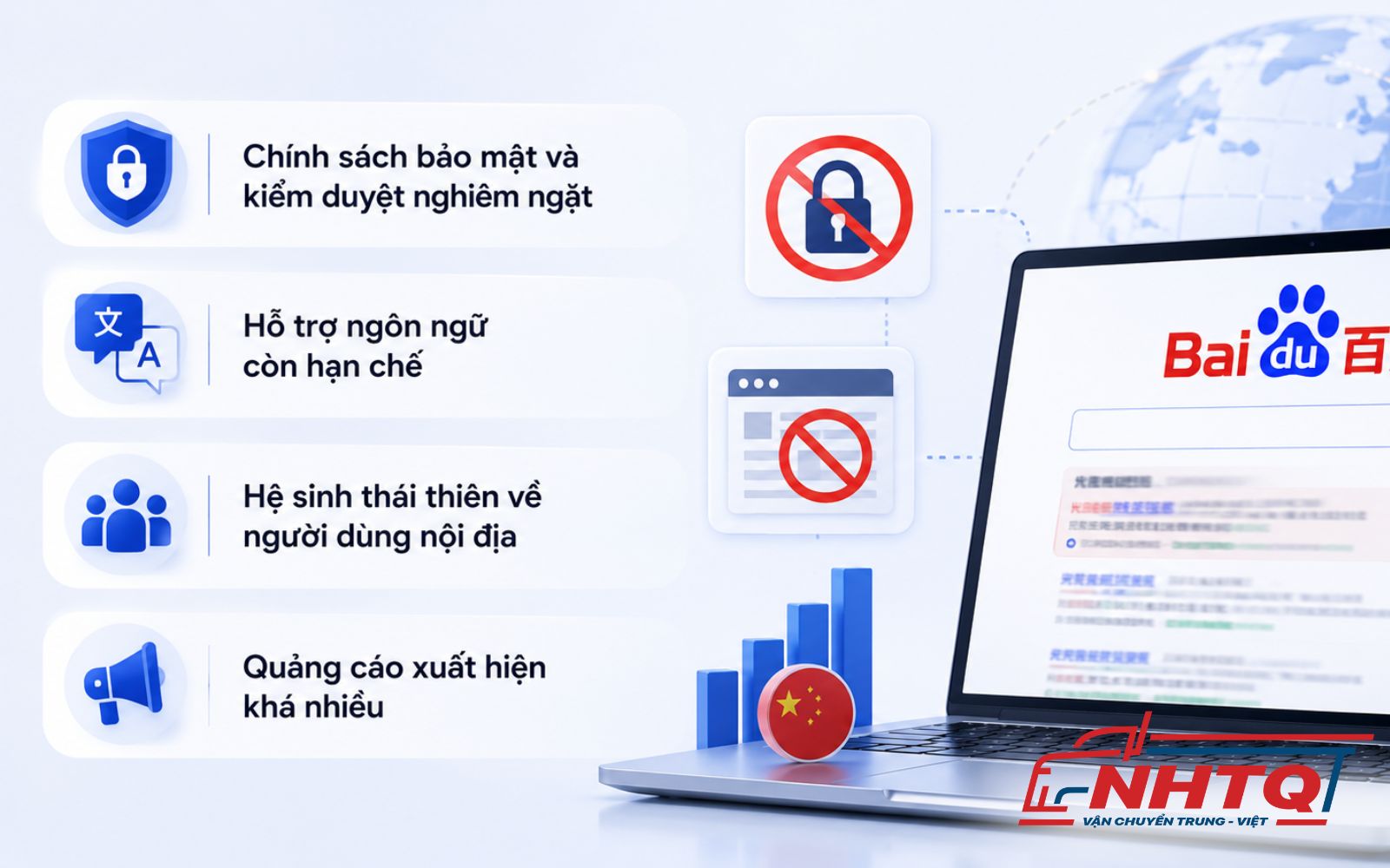 Những hạn chế khi sử dụng Baidu