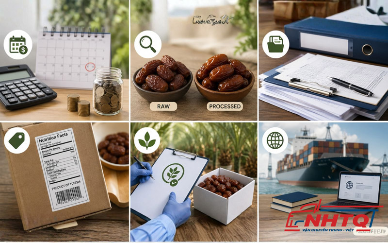 Những lưu ý quan trọng khi nhập khẩu chà là khô